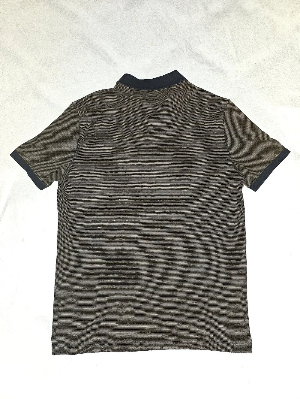 Banana Republic Polo Shirt Men's Medium Brown With Black Accents